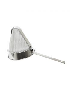 Thunder Group 10" BOUILLON STRAINER FINE MESH REINFORCED, STAINLESS STEEL SLKCP210R