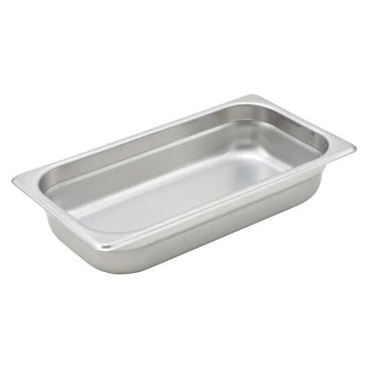 Winco SPJH-302 - Anti-Jam Steam Pan, 22 Gauge Stainless Steel