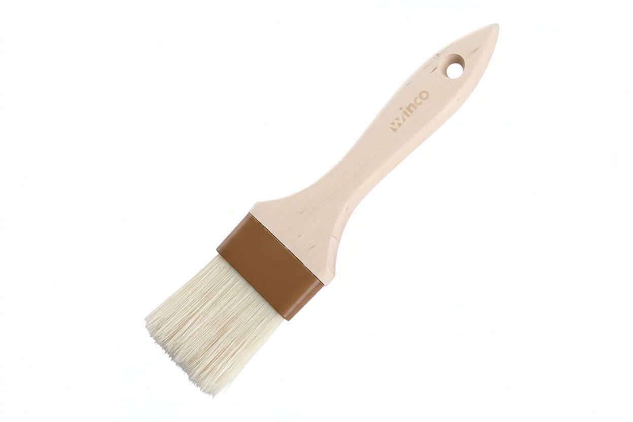 Winco Pastry/Basting Brush with Plastic Ferrule - 2" Flat WFB-20