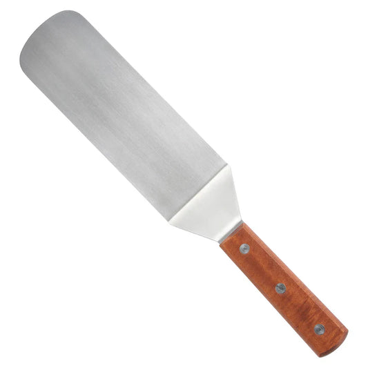 Winco Flexible Turner with Offset, Wooden Handle, 8-1/4" x 2-7/8" Blade TN249