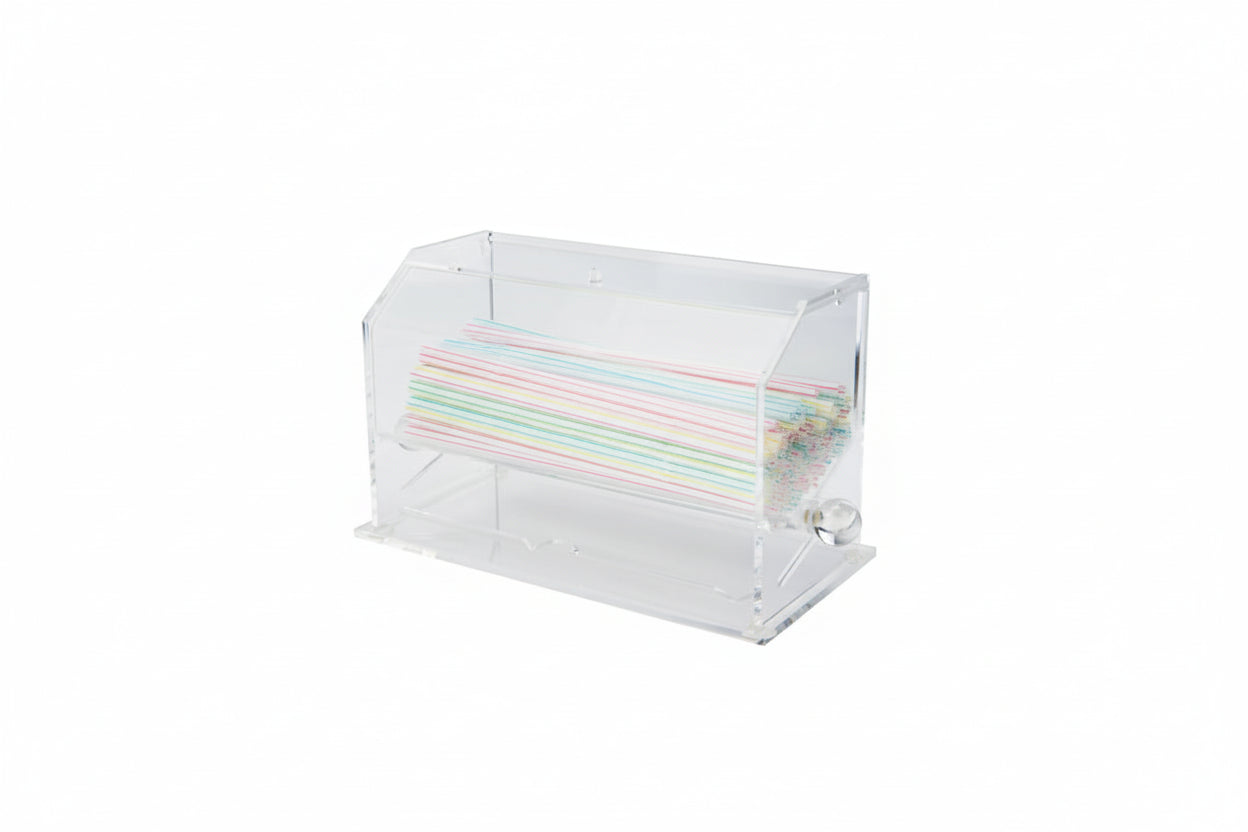 Winco Acrylic Straw Dispenser ACSD-712