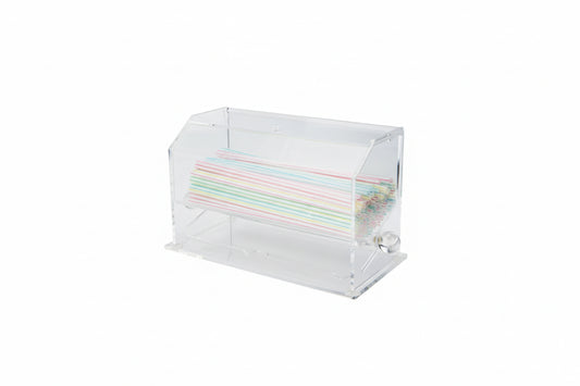 Winco Acrylic Straw Dispenser ACSD-712